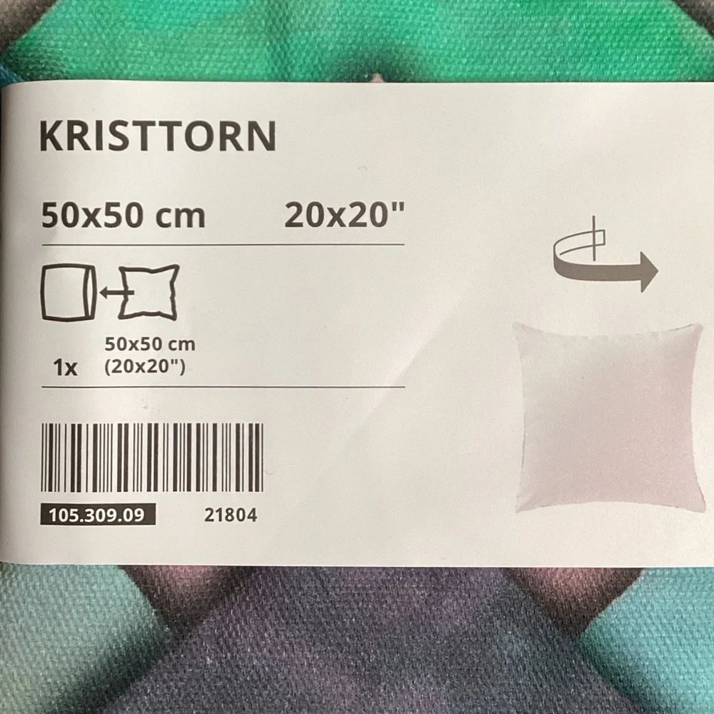 KRISTTORN Pastel Geometric Chevron Pillow Cover - Multicolor 20x 20”